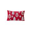 Christmas Green Pillowcase 11.81 X 19.68 Inches Christmas Tree With Snowflakes Throw Pillowcase