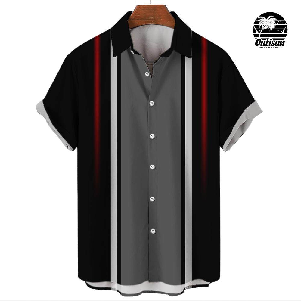 

Летняя мода, повседневная мужская рубашка с коротким рукавом в полоску, повседневная мужская одежда для поездок на работу, свободный топ РАЗМЕР L