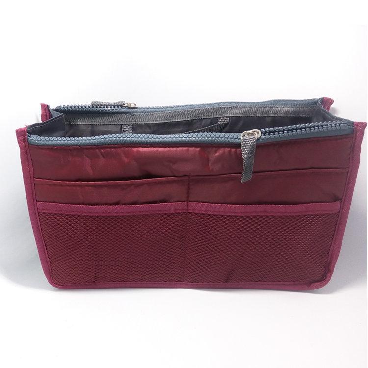 Tragbare Doppelt-Reißverschluss-Kulturbeuteltasche