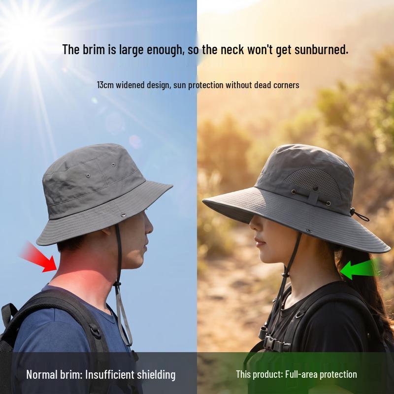 Unisex Outdoor Mesh Sun Protection Fisherman Hat