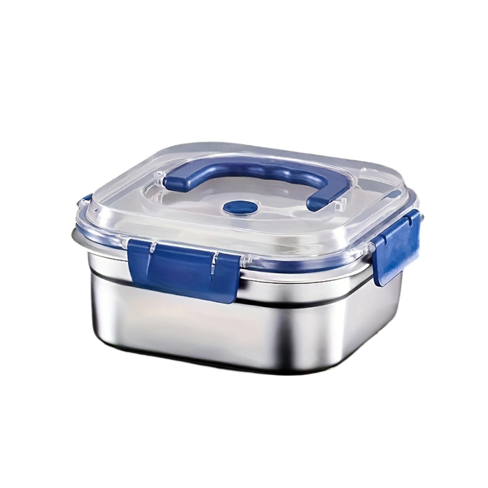 Stainless Steel Sealed Food Preservation Box Lunch Box синий