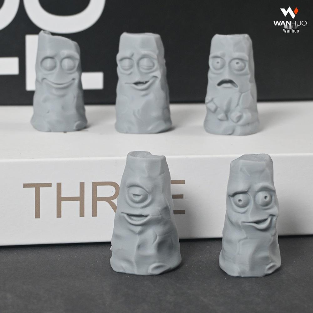 

Yibole Realistic Facial Features Plaster Statue - Creative 3D Printing Decor Ornament