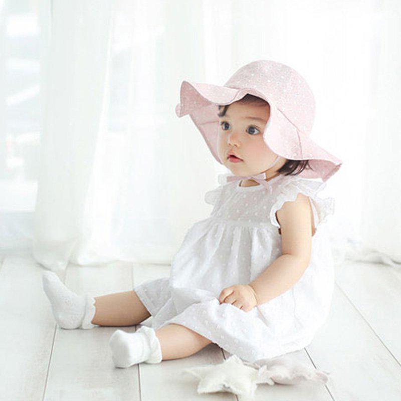 

Младенческая летняя уличная козырек для маленьких девочек, хлопковая кепка от солнца с цветочным принтом, розовые и белые пляжные панамы розовый