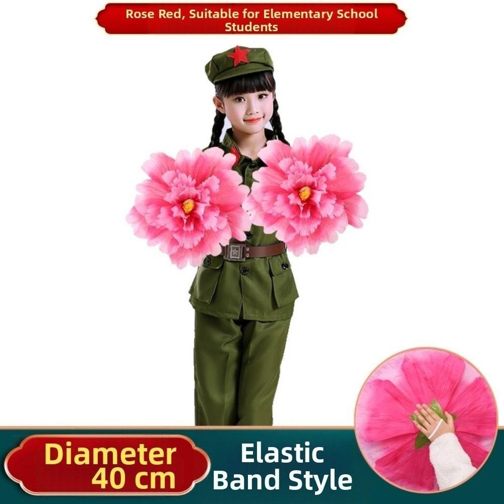 Hand held Dance Props Flower DIY Handmade Stage Art Classica Props Peony Dance Performance Props