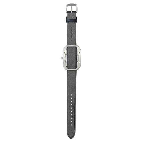 MASTER WORKS Quadrangle MW10SN-GCBLG8 Men's Watch, Made In Japan, Quartz Movement, 33mm, Leather Strap, Square Shape, Navy Blue