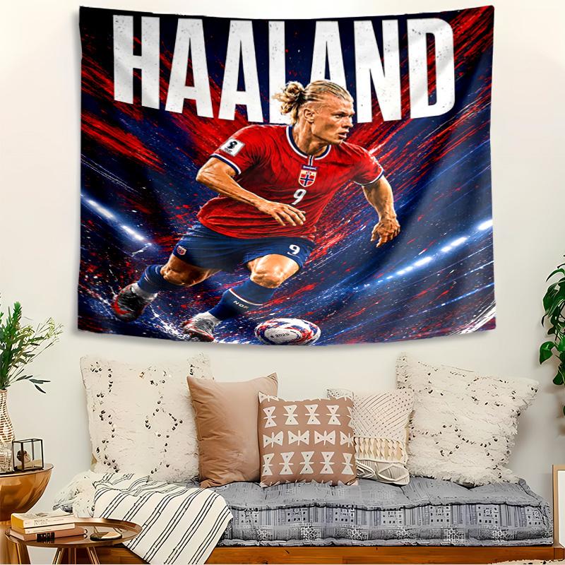 Haaland Tapestry, Wall Hanging Tapestry, Pattern Tapestry for Dorm Bedroom Living Room Wall Art Photography Backdrop