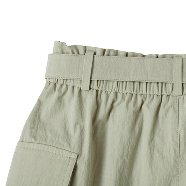 Rap Cotton Belted Cargo Mini Skirt Ar1Ws260