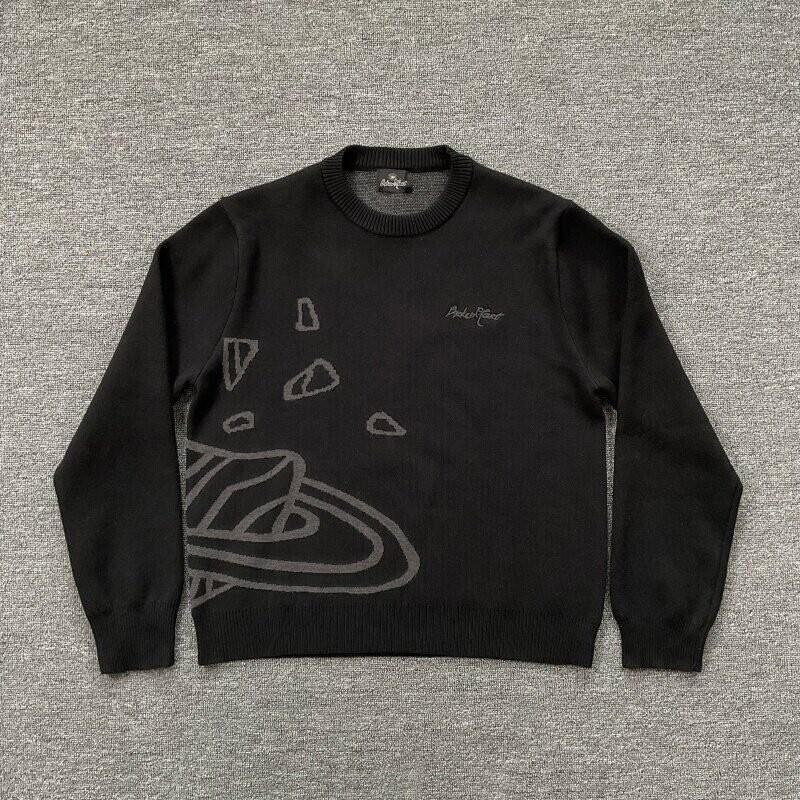 Unisex Streetwear Adīts Džemperis Ar Izšūtu