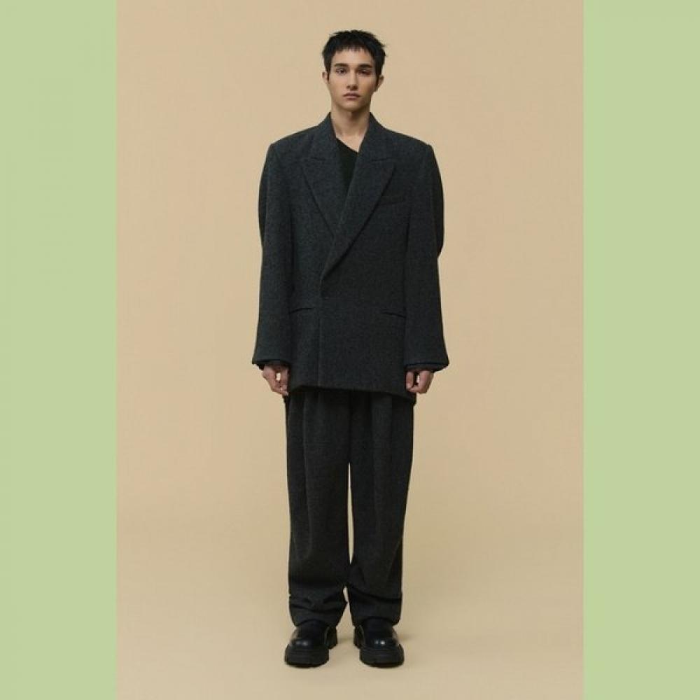 Customellow Wool Falling Back Jacket Grey Cwjaw25991gyx
