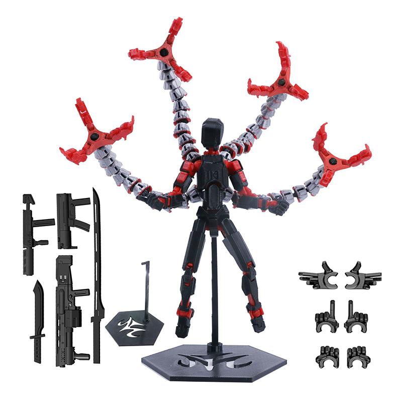 

Доктор Осьминог 13 Серия щупалец Игрушки Экшн-фигурки 3D-печатный манекен-муляж Многосуставная экшн-фигурка Настольное украшение