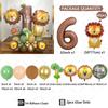 45pcs Jungle Animal Theme Balloon Chocolate Number Balloon Set Cartoon Animal Festival Supplies Childrens Birthday Party Decorat