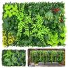 Artificial Plant Wall Plastic Hanging Grass Backdrop Wall Panel Fake Green Plant Hanging Decor For Home Garden Fencing 40x60cm