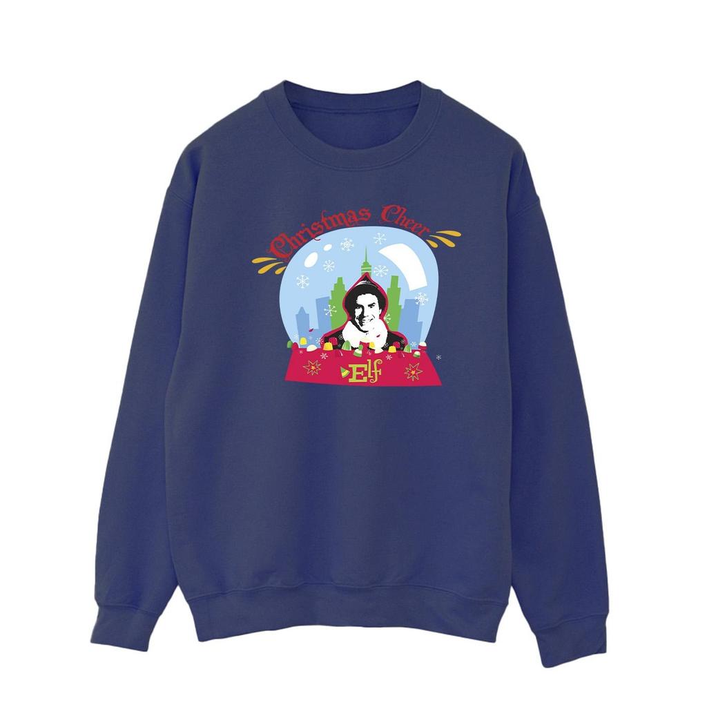 Elf Mens Christmas Snowglobe Sweatshirt