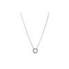 Shiny Hexagonal Honeycomb 925 Silver Necklace Women's 398787C01