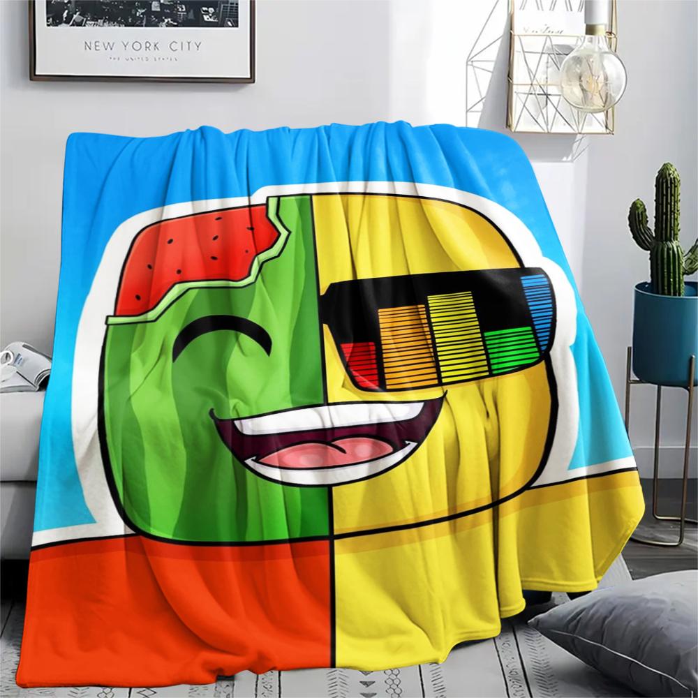 1 Stück sonniges und melonenfarbenes Flanelldecke, Hohe Qualität, Bequem für alle Jahreszeiten, Heimdekoration, Wärme und Komfort, Perfekt für Weihnachtsgeschenke185