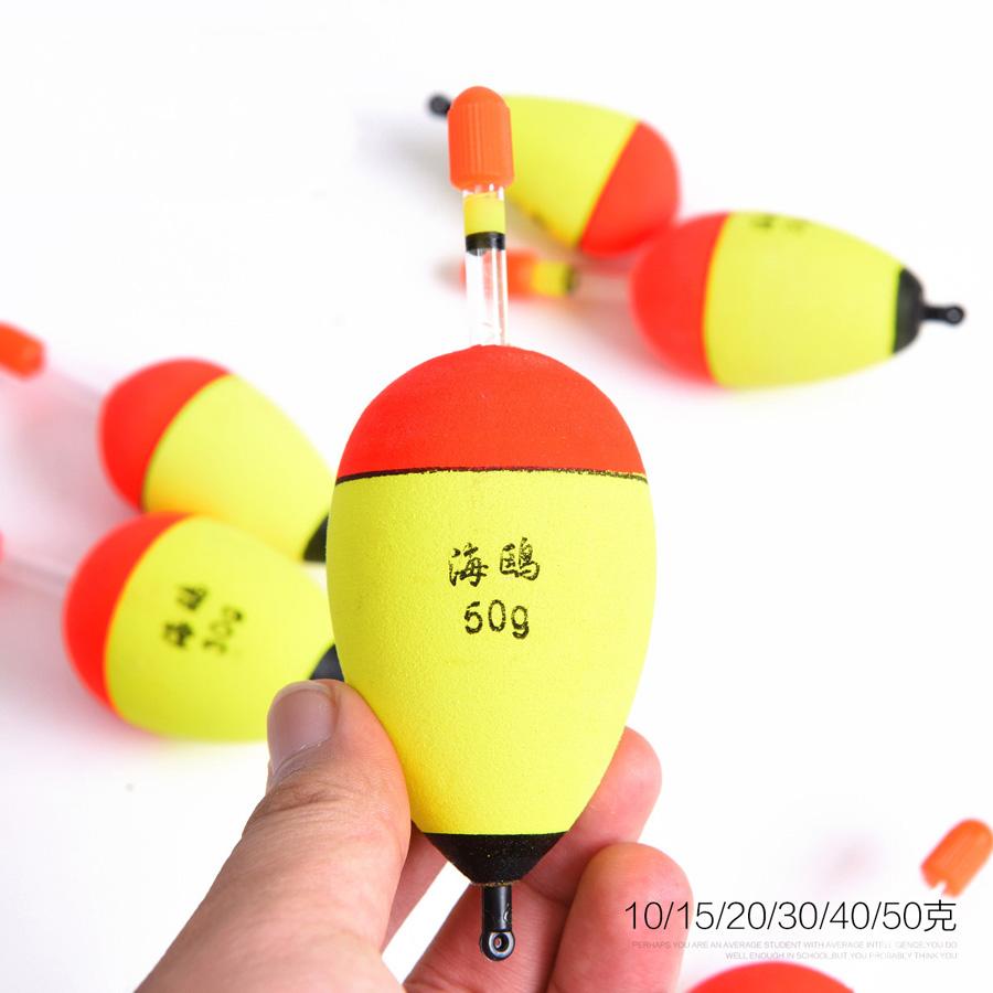 6Pcs/lot EVA Fishing Floats for Sea Fishing Bobber Large Belly Floating for Effective Bobbing Striking Rock Fishing Light Stick 260319