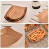 Kraft Paper Disposable Food Boat Tray