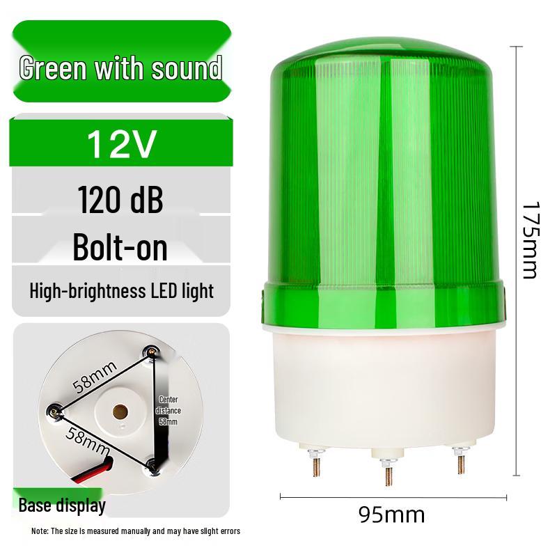 MDNG BR-105 Rotating LED Strobe Siren & Warning Light CN Plug (adapter Included)