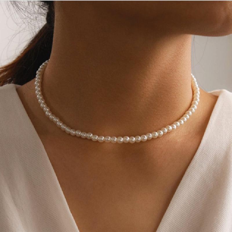 

Dainty Pearl Choker Necklace for Women Elegant Pendant Jewelry Gift for Girls