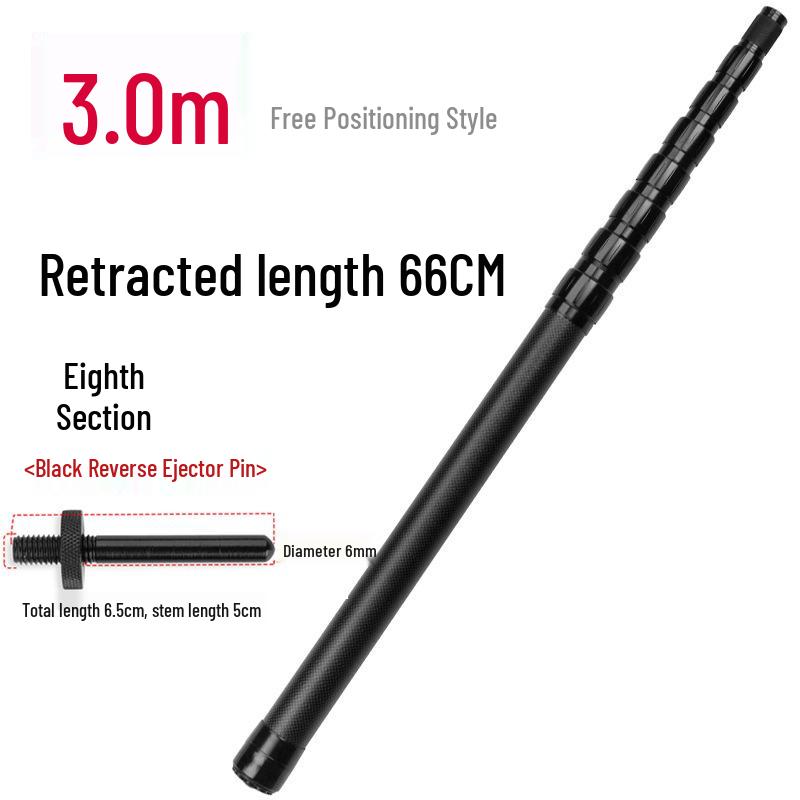 Manulife 3M Carbon Sky Canopy Portable Telescopic Fishing Net Pole