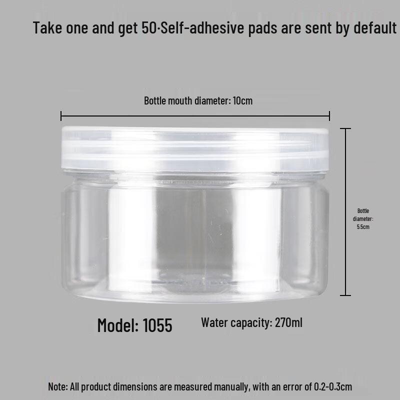 Youde Transparent Plastic Storage Jar with Lid