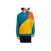 Adidas Originals Trefoil Colorblock Logo Print Crew Neck Sweatshirt Men Tops Yellow HB6857