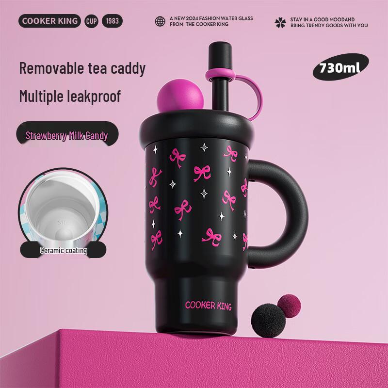 COOKER KING Insulated Straw Tumbler 730ml