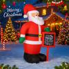 5.9FT Christmas Toy Inflatable Santa Claus Decorations With LED Lights Xmas Ornament for Yard Lawn Home Party Xmas Supplies Gift