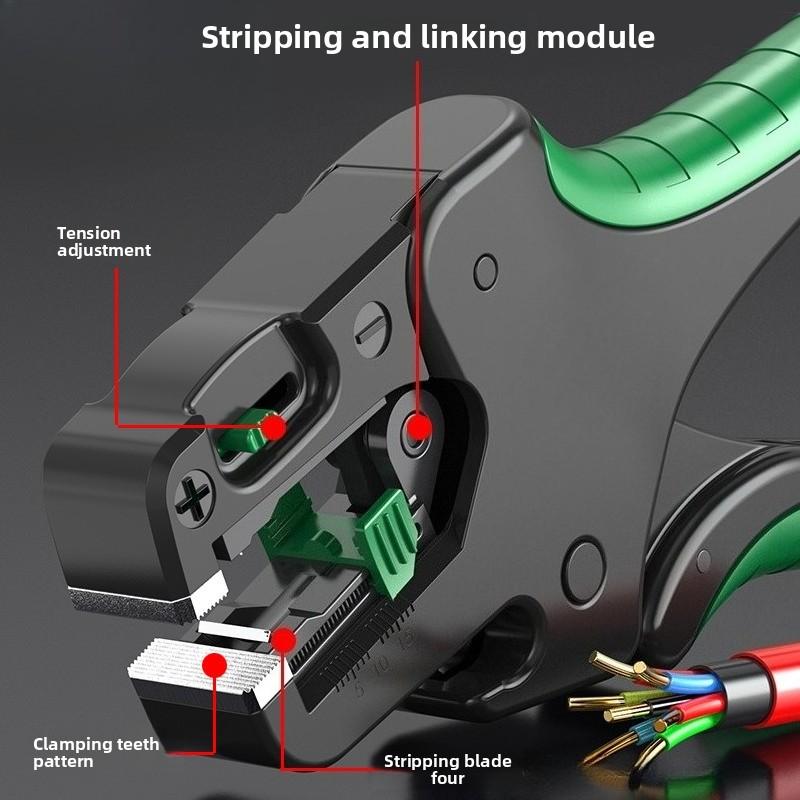 Fully automatic wire stripping pliers, multifunctional electrical pliers, leather stripping pliers 0.05-10mm2