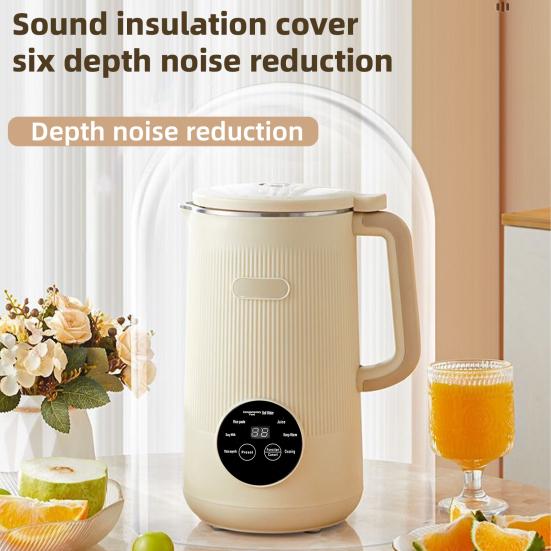 Soy Milk Machine 8-in-1 Function Humanized Touch Screen Food Grade Nut Milk Extractor Multifunctional Juice Maker