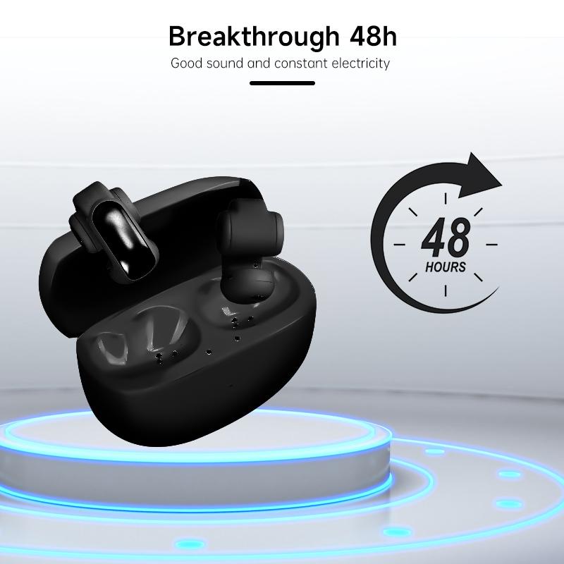 Wireless Bluetooth Sports Earphones Waterproof Sweatproof Noise Reduction Open Ear Clip Earbuds