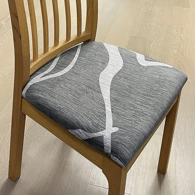 Potahy na židle do jídelny Strečový potištěný potah na jídelní židli Polstrovaný sedák na židli Slipcovers pro kuchyň, kancelář 1 ks