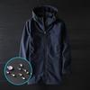 Outdoor Windproof Mid Length Long Length Export Soft Shell Jacket