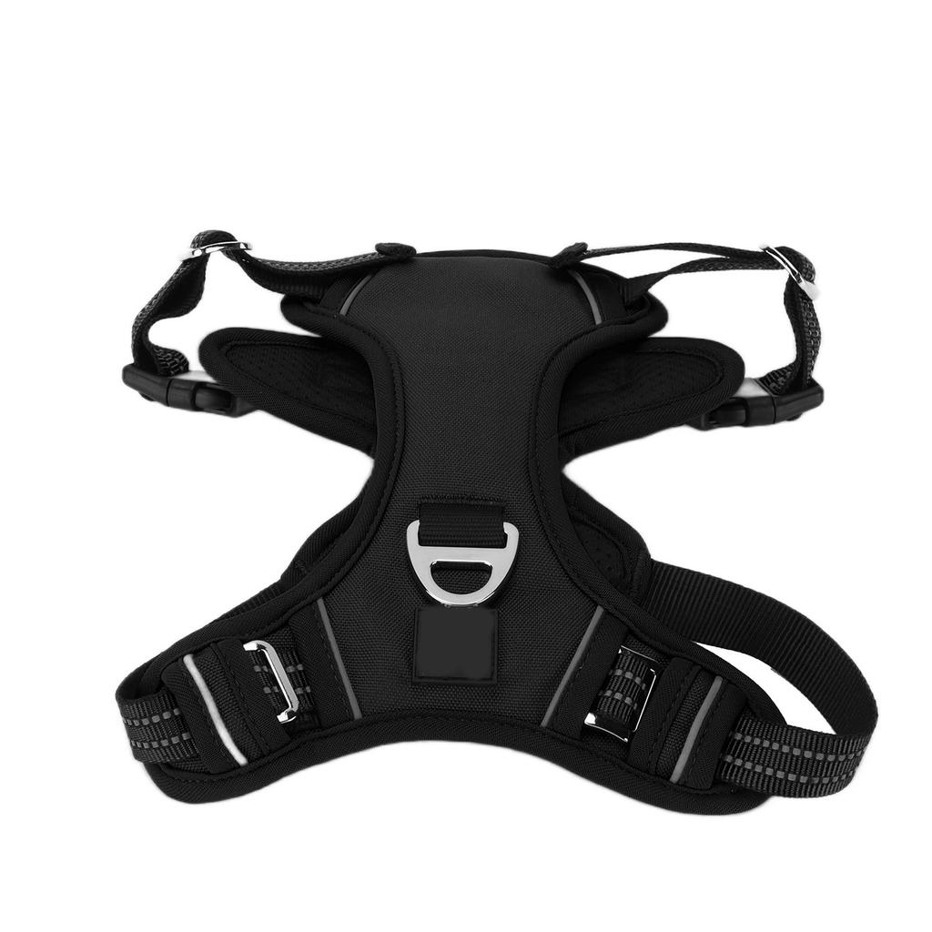 Pet Sports Chest Harness Reflective Adjustable Explosion Proof Breathable Sport Harness with Handle for Medium Large Dog