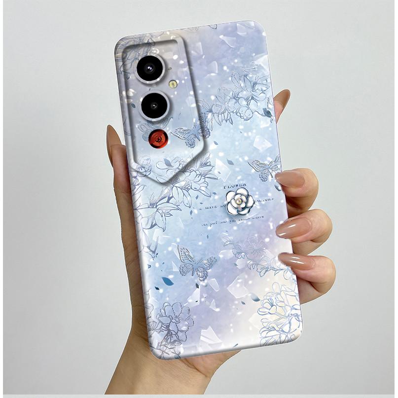 For Tecno Pova 4Pro LG8n Back Cover For Techno Pova 4 Pro Pova4 LG7n Case Silicone Aesthetic Pretty Butterfly Flower Soft Bumper