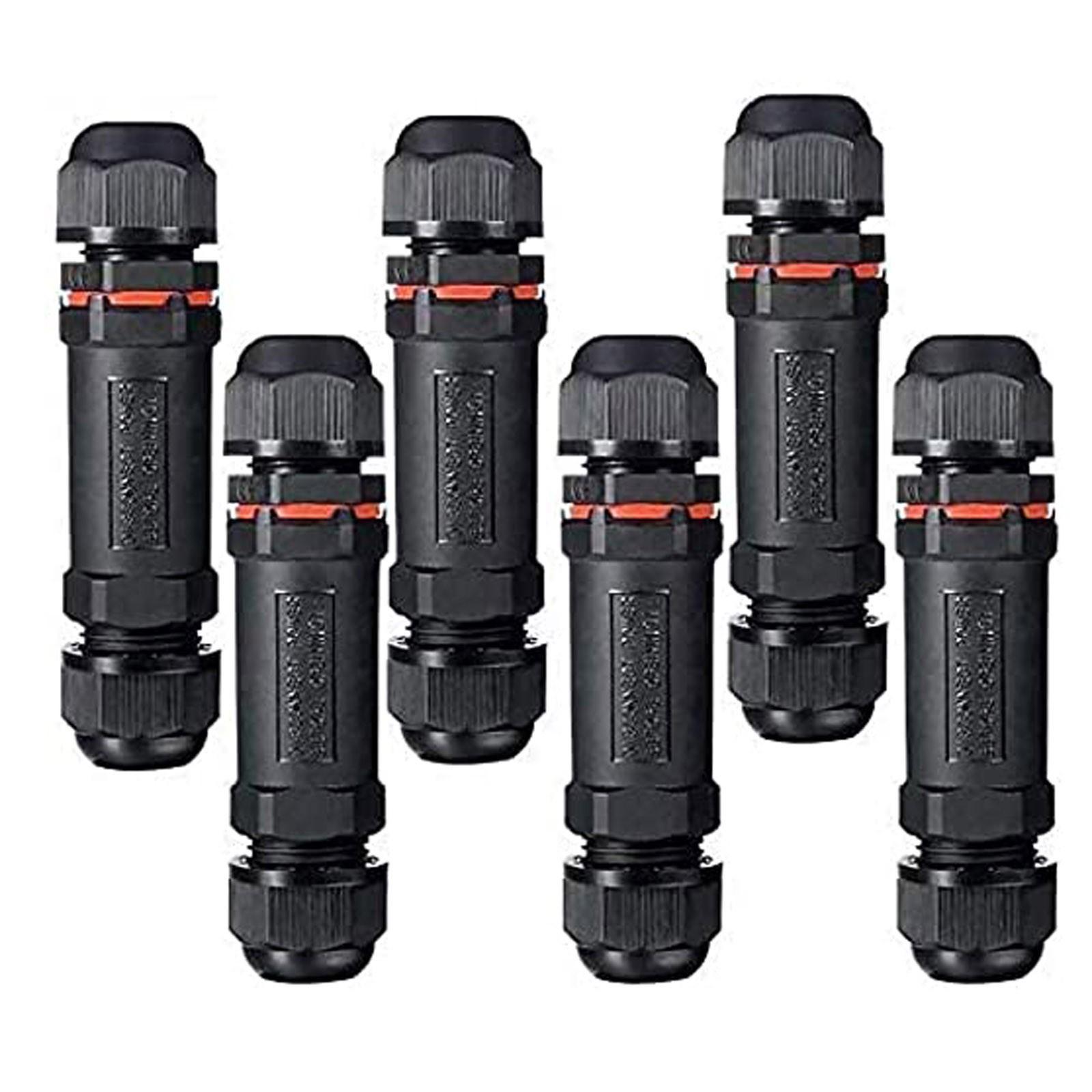 

(СУ)Трижильний водонепроникний роз єм Водонепроникна розподільна коробка Кабельний роз єм 6 шт One size