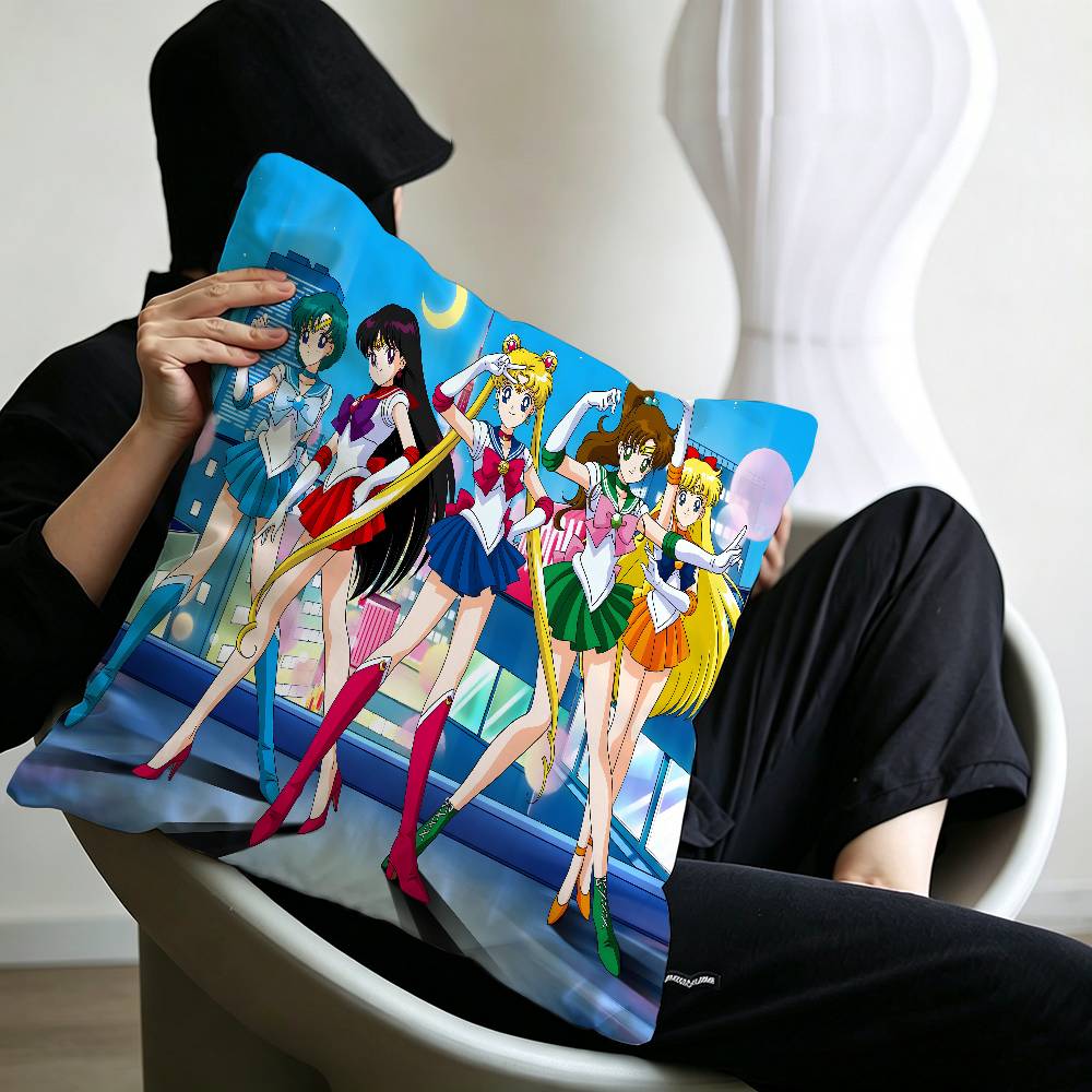 S-SAILOR Anime M-MOON Cushion Cover Decorative Pillow Sofa Home Decor case pillow cases