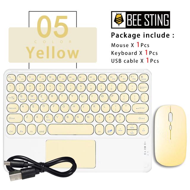 Wireless Keyboard Mouse For Ipad Samsung Xiaomi Huawei Android Tablet Portable Portuguese Arabic Korean Mini Bluetooth Keyboard