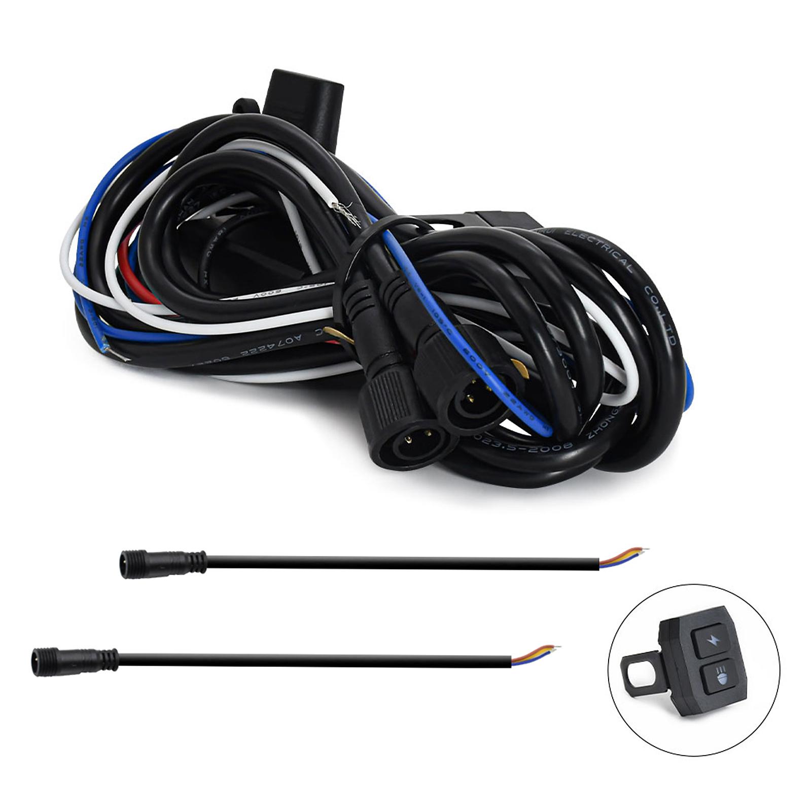 

Комплект жгута проводов для светодиодных фар, Жгут проводов для прожекторов с переключателем включения/выключения, Комплект проводов для мотоциклетных фар ближнего/дальнего света