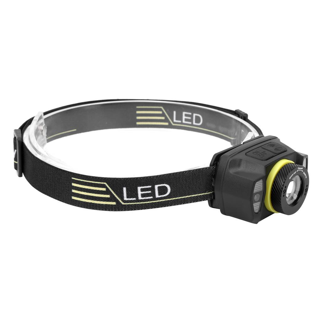 XPG+LED Silná Jasnost Přední Světlo Interakce Otřesem Zoom Vestavěná Baterie USB Nabíjení