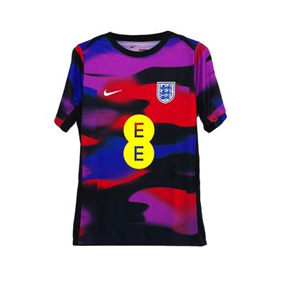 Xpg 25-26 England Match Training Warm-Up Short Sleeve Football Shirt Unisex Tops Purple FZ9709-405