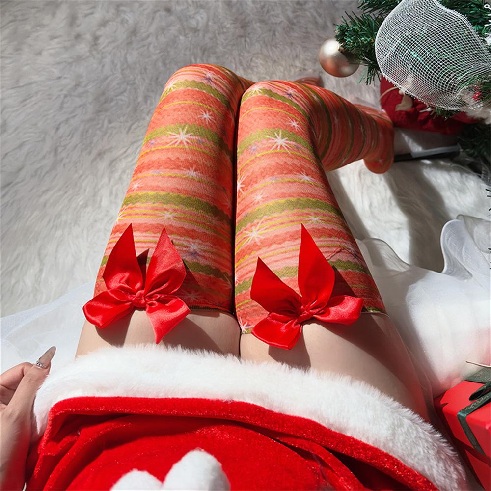 Sex Christmas stockings Sexy stockings Halloween cosplay cute tall leg socks Thin plus size