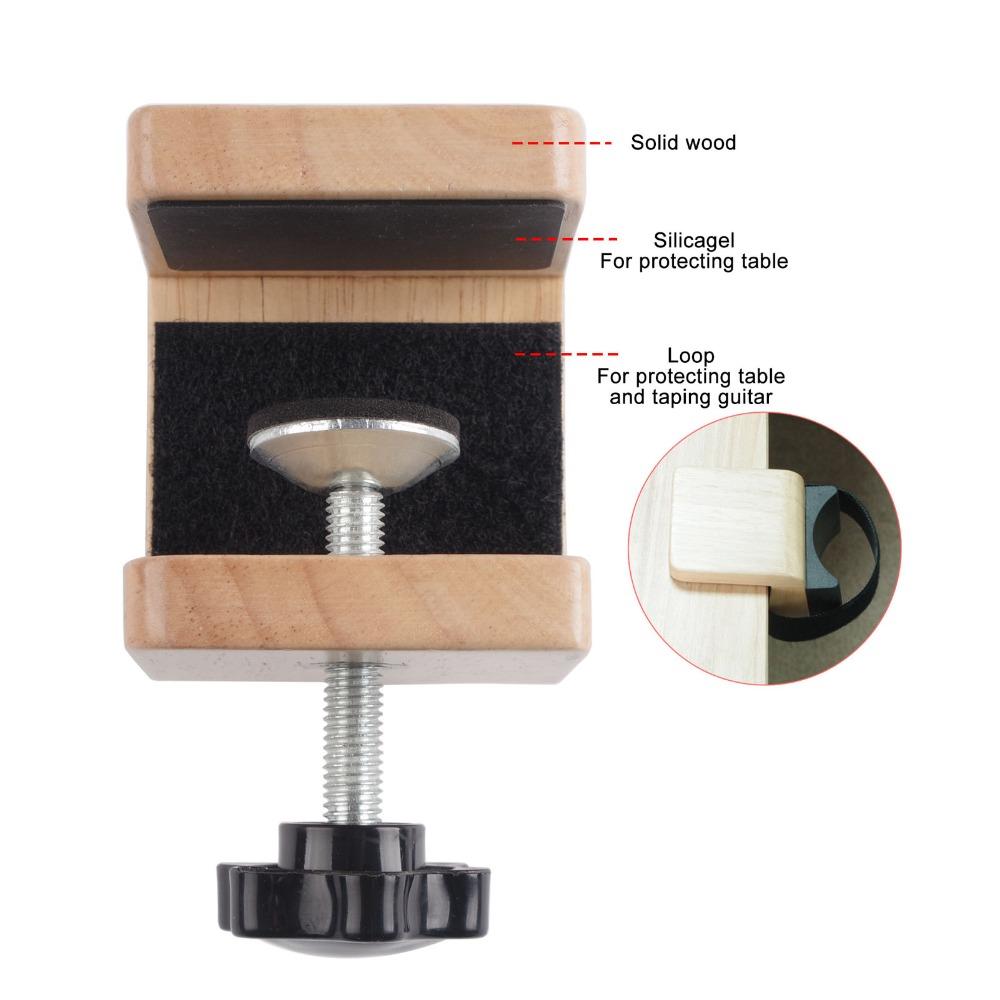 Black+Wood color Guitar Neck Rest Adjustable Clamp Table Clamp Guitar Stand  For Guitar