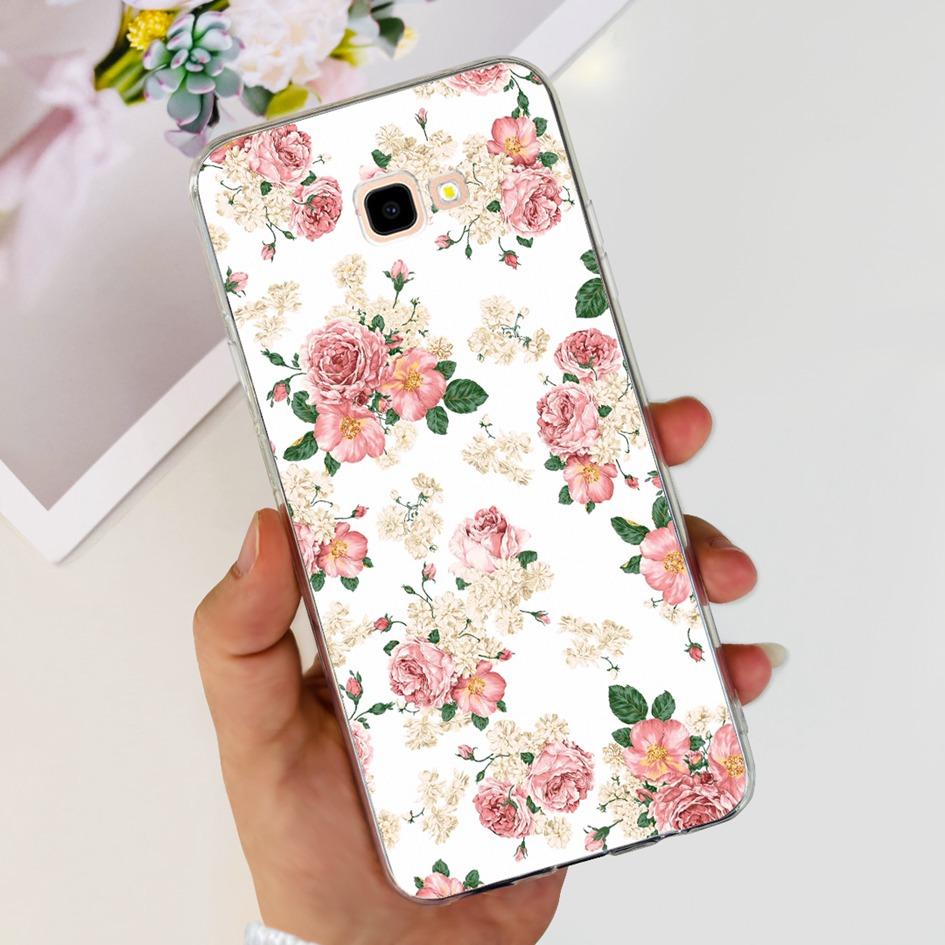 For Samsung J4 Plus Case J415 SM-J415F Silicone Cover Popular Flower Clear TPU Soft Bumper For Samsung Galaxy J4 2018 J4+ Fundas