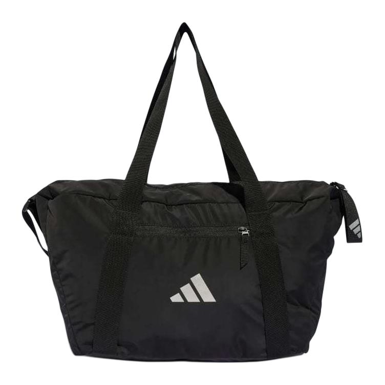Adidas Модная универсальная стандартная полиэстеровая сумка-тоут дорожная сумка женские сумки Черный Металлик-Серебристый IT2122 Black & Metallic Silver