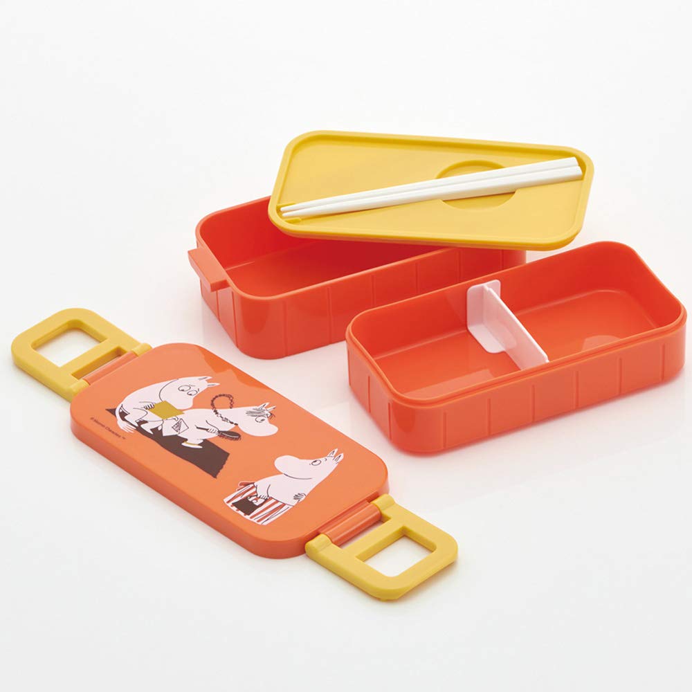 Skater 2-tier Lunch Box 600ml Bento Box Moomin Color Made In Japan YZW3
