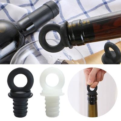 Leakproof Bottle Stopper Silicone Wine Cork Creative Wine Pourer Stopper