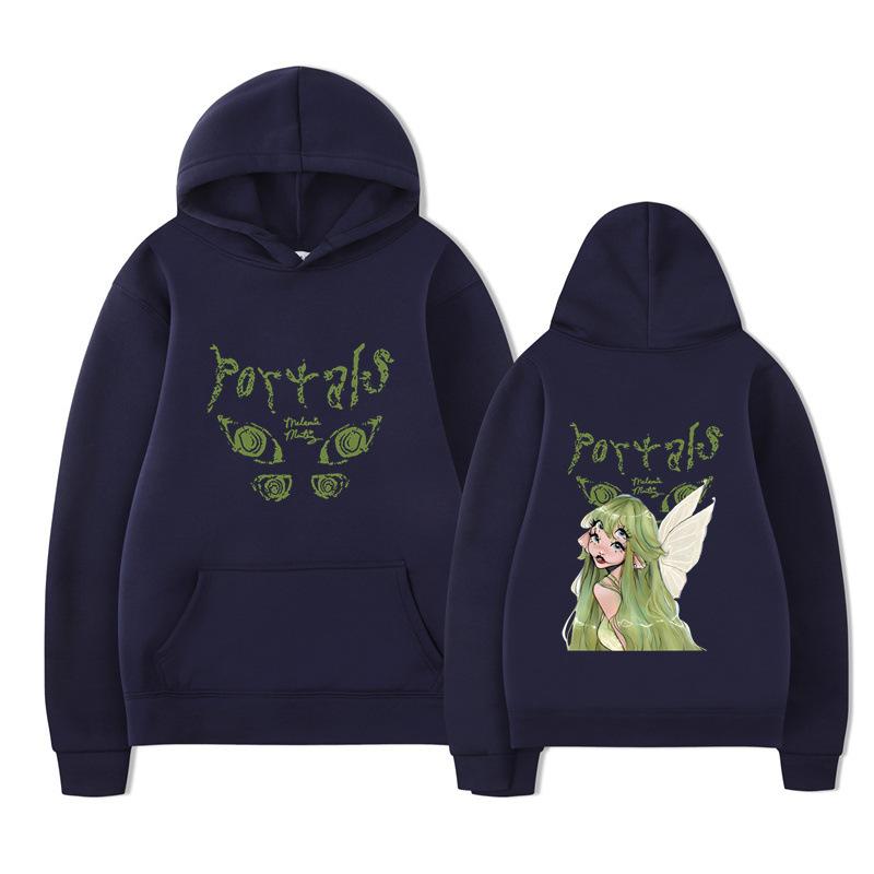 Autumn And Winter Flower Letter Printed Sweater Hoodie