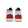 Air Jordan 1 Mid SE 'Red Black Toe' (Unisex) White / Black / Light Smoke Grey / Gym Red Vintage Basketball Shoes 852542 100