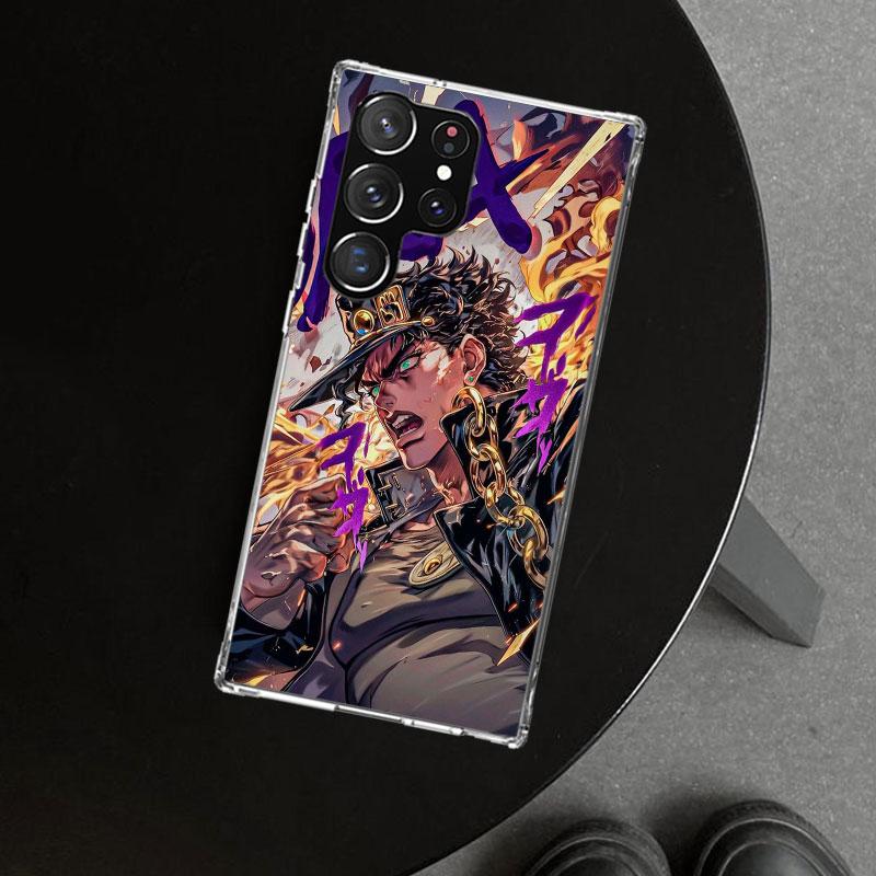 JoJo's Bizarre Adventure Kujo Jotaro Phone Case Cover for Samsung Galaxy S26 S25 Edge S24 S23 Ultra S22 Plus S21 FE S20 + Art Cu